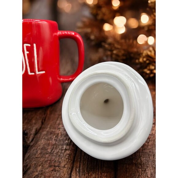 Rae Dunn Red Mug "Noel" with Santa Hat Artisan Collection Coffee Mug 16 oz - Picture 3 of 9